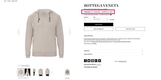 BOTTEGA VENETA フード付きセーター 海外通販