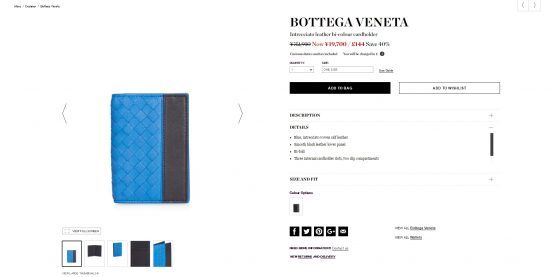 BOTTEGA VENETA cardholder