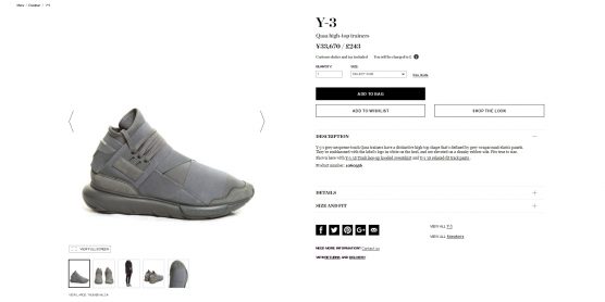 Y-3 sneaker mens