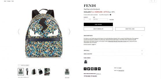 fendi bag bugs backpack