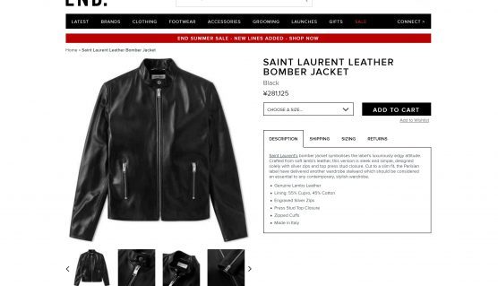 saint laurent kieth leather jacket