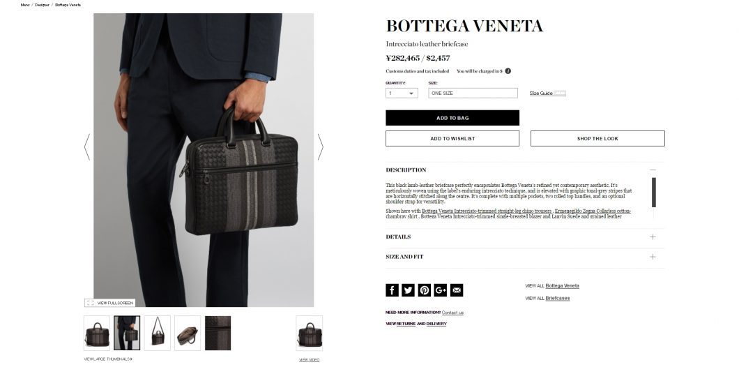 BOTTEGA VENETA 2017ss briefcase