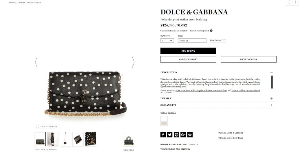 DOLCE & GABBANA polka dot cratch bag 2017ss