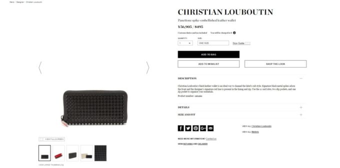 CHRISTIAN LOUBOUTIN wallet mens 2017aw