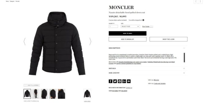 MONCLER NAZAIRE down jacket 2017aw