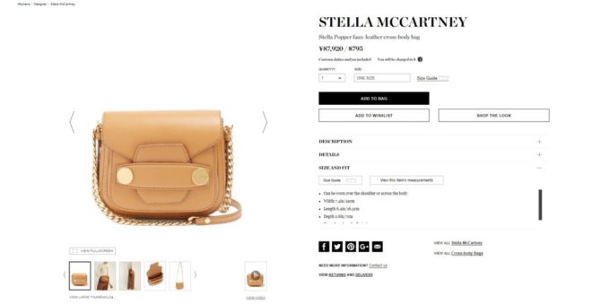 STELLA MCCARTNEY Stella Popper faux-leather cross-body bag 2017aw