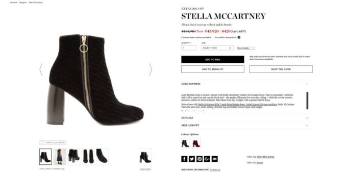 STELLA MCCARTNEY Block-heel woven-velvet ankle boots 2017aw sale